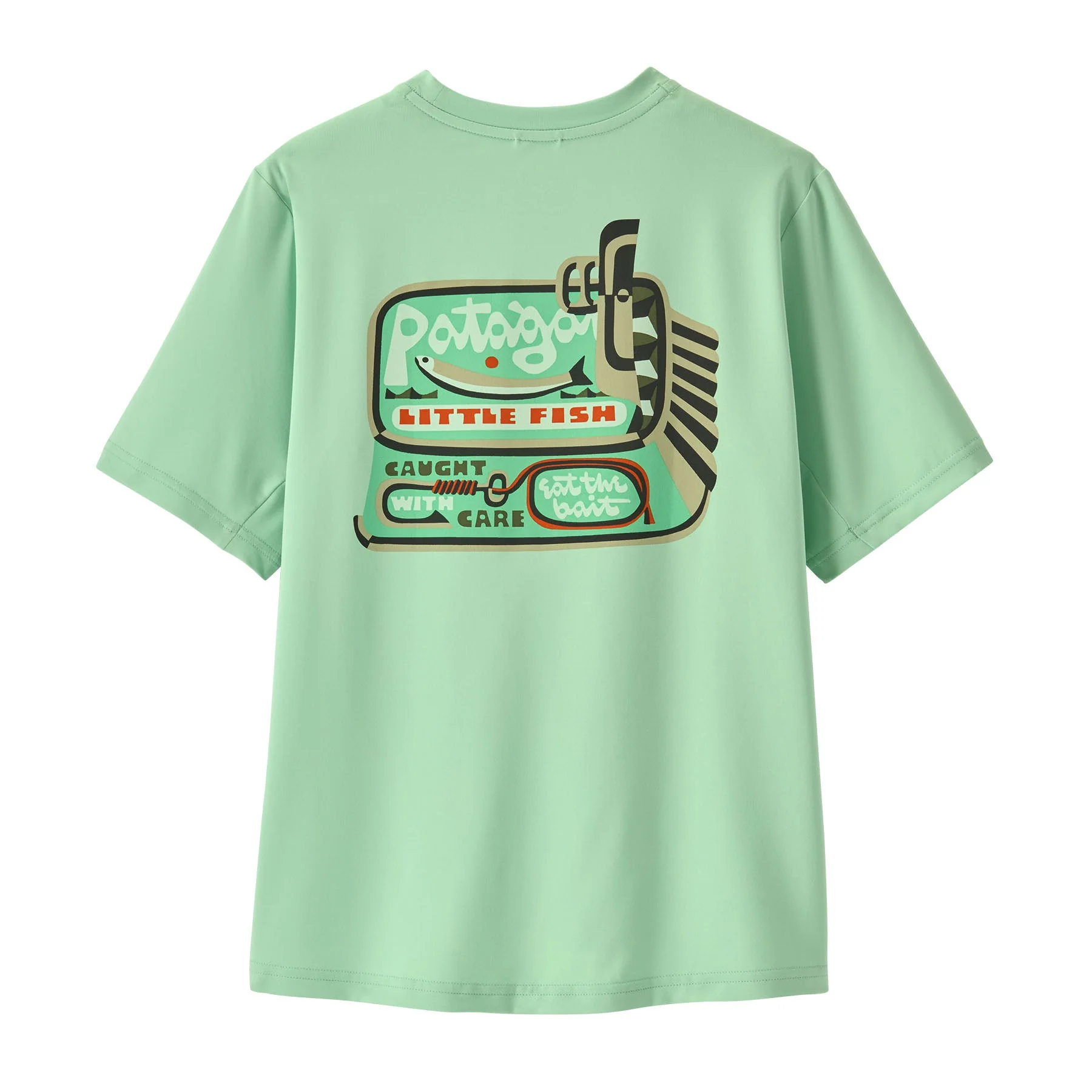 Patagonia Capilene® Silkweight T-Shirt Little Fish: Rinsed Green - Image 2