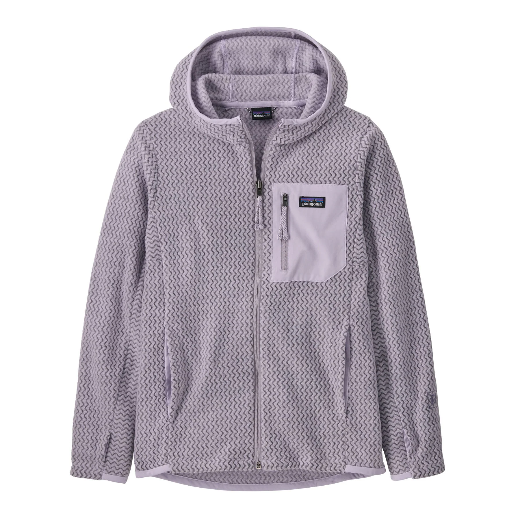 Patagonia Kids' R1® Air Full-Zip Hoody Foxglove Purple